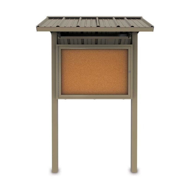 Corkboard, Fabric, 3 Door, Satin/Cld, 96x48"